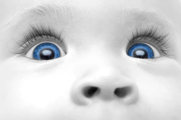 Bambino occhi blu — Foto Stock