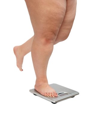 Women legs with overweight clipart