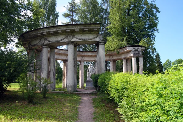 stock image Apollo colonnade in Pavlovsk park