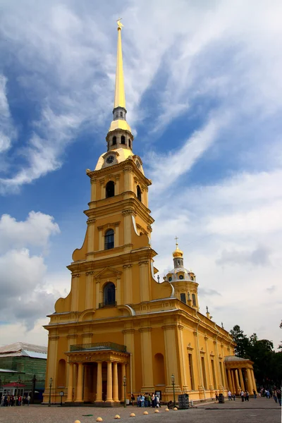 Templo de la catedral en fortaleza petropavlovskaya — Foto de Stock