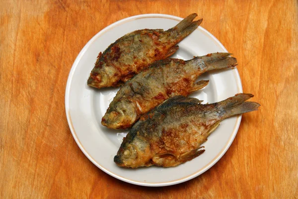 stock image Fried fish crucian