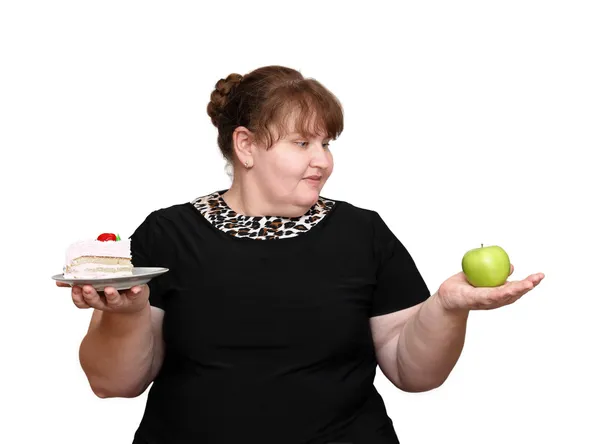 Выбор женщин с избыточным весом — стоковое фото