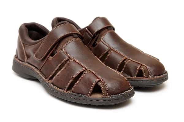 Brown summer shoes — Stock Photo, Image