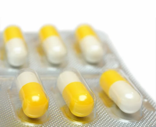 Pills in blister — Stock Photo, Image