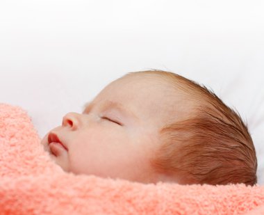 Newborn baby sleeping clipart