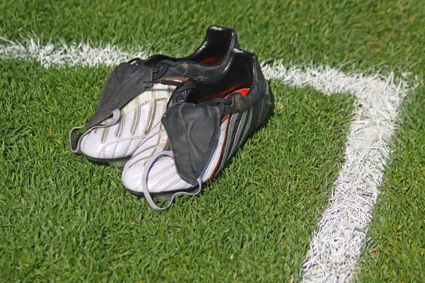 Par de botas de fútbol — Foto de Stock