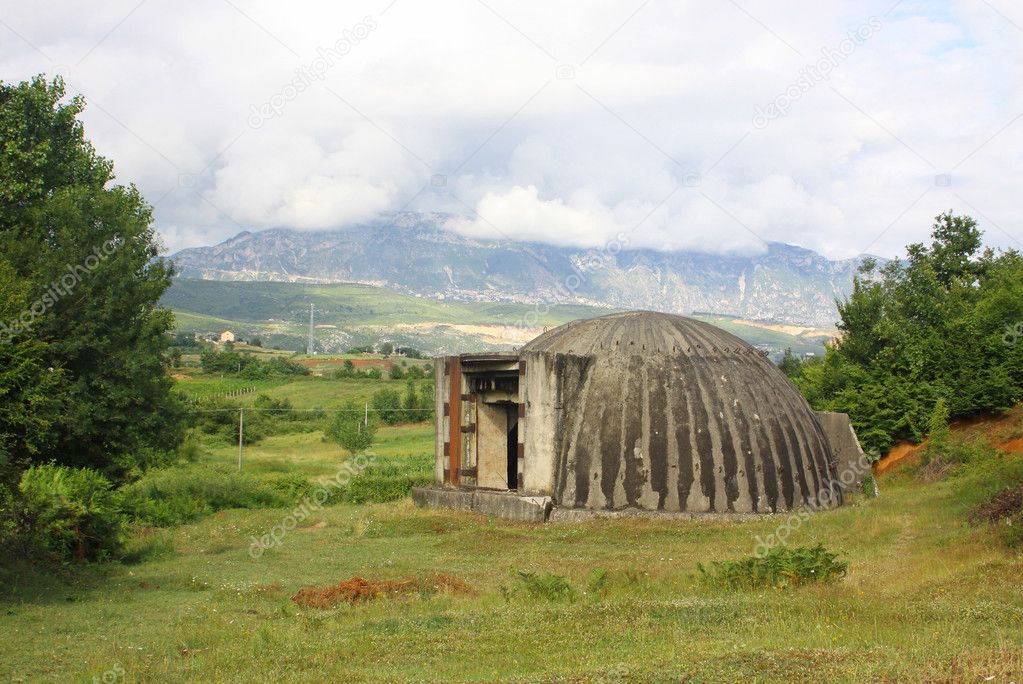 Military bunker in Albania
