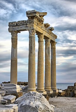 Temple of Apollo in Side, Turkey clipart