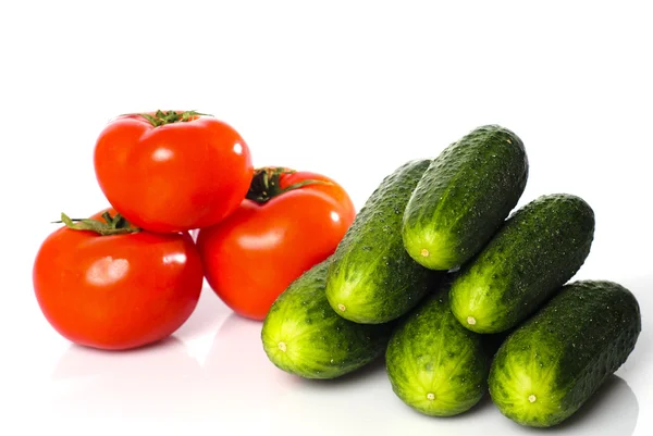 Огірків та помідорів — стокове фото