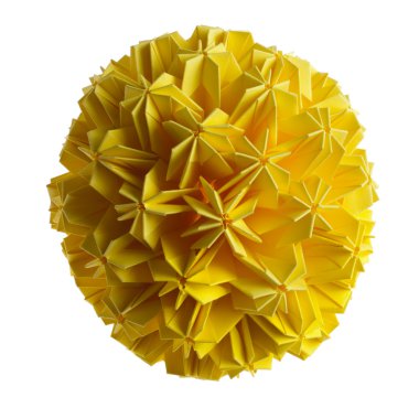 Origami kusudama sun clipart