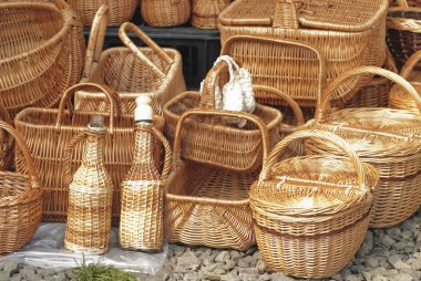 Basketry on nature clipart