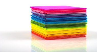 Colored paper clipart