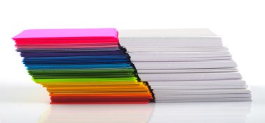 Colored paper clipart