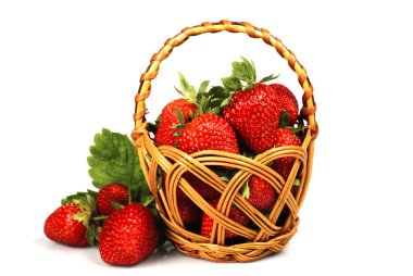 Strawberries in basket