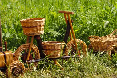 Basketry on nature clipart