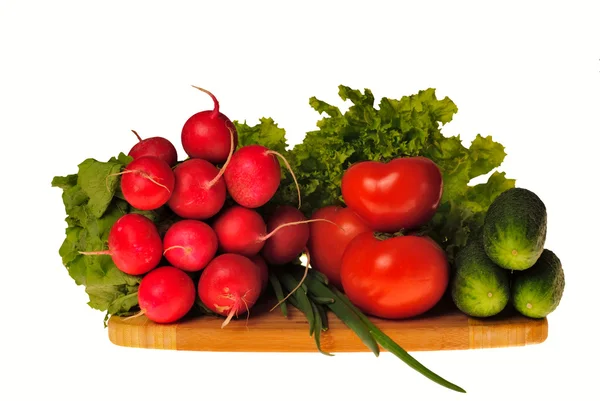 Warzywa w kuchnia na białym tle — Zdjęcie stockowe