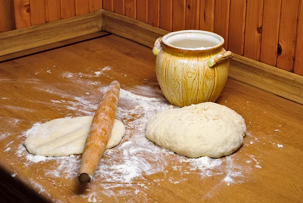 Cooking dough — Stock Photo, Image