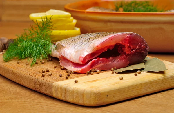 Cooking fish — Stock Photo, Image