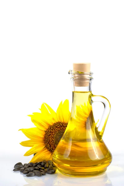 Олія насіння соняшнику — стокове фото
