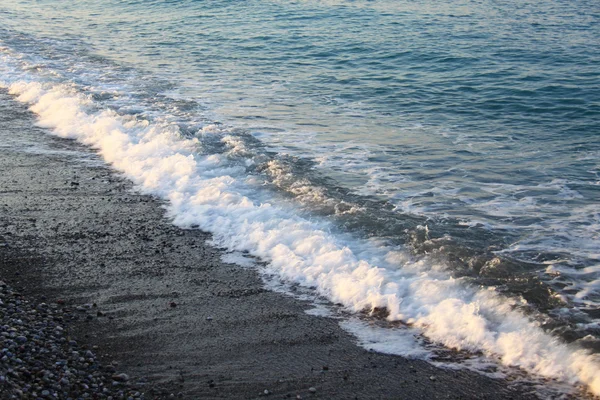Pláž, středomořské pobřeží, Turecko — Stock fotografie