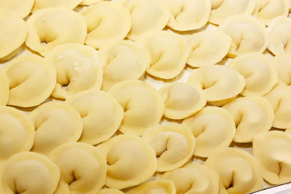 stock image Pelmeni with sour cream