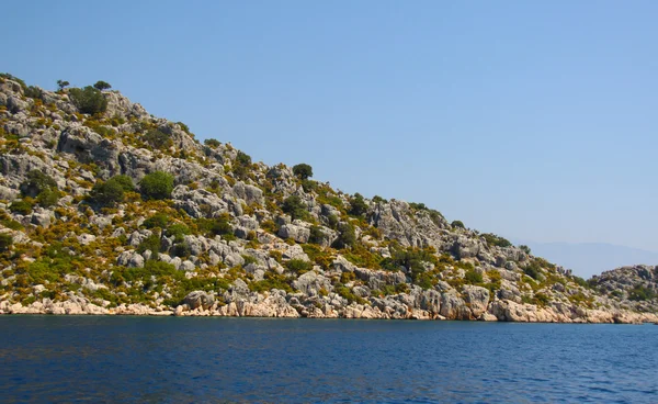 Πέτρας και της θάλασσας στην Τουρκία — Φωτογραφία Αρχείου