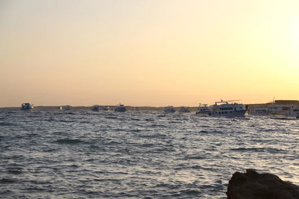レッド海の夕日 — ストック写真