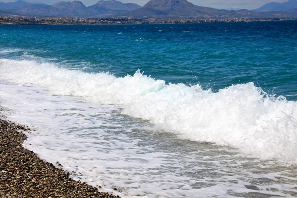 Plaża na wyspie samos, Grecja — Zdjęcie stockowe