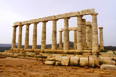 poseidon Tapınağı, Atina, Yunanistan yakınındaki cape sounion