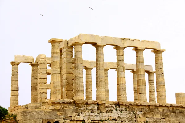 Templo de Poseidon em Cape Sounion perto de Atenas, Grécia — Fotografia de Stock