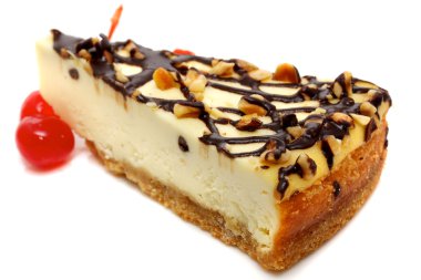 Gourmet slice of cheesecake clipart