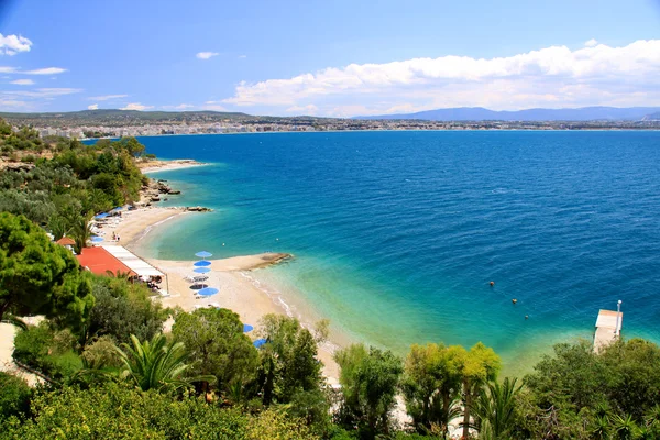 Bella costa del mare in Grecia — Foto Stock