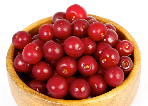 Close image of cherry isolated on white background — Stock Photo, Image