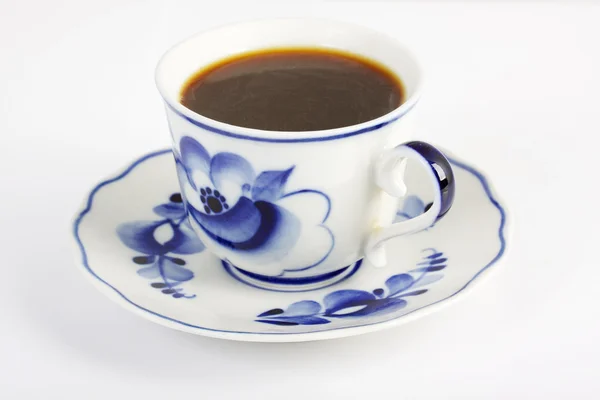 Filiżanka kawy na białym tle — Zdjęcie stockowe