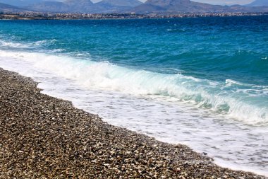 Kumsalda samos Island, Yunanistan