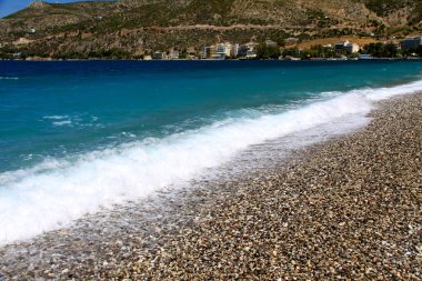 Kumsalda samos Island, Yunanistan