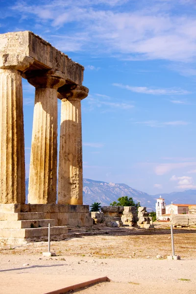 stock image Apollon temple in corinth