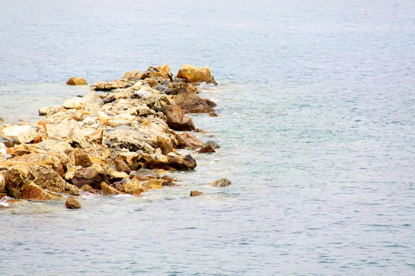 Onde sul mare greco — Foto Stock