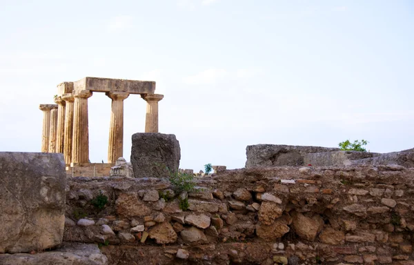 Temple Apollon dans le corinthe — Photo