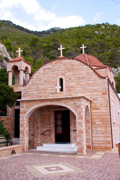 Grecki prawosławny klasztor — Zdjęcie stockowe
