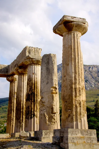 Apollon temple in corinth — Stock Photo, Image