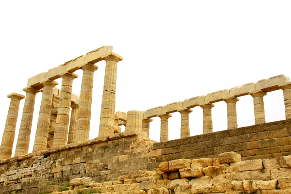 Tempio di Poseidone a Capo Sounion vicino ad Atene, Grecia — Foto Stock