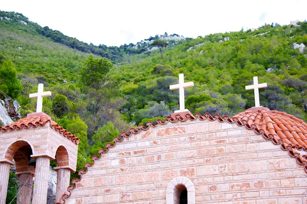 Греческий православный монастырь — стоковое фото