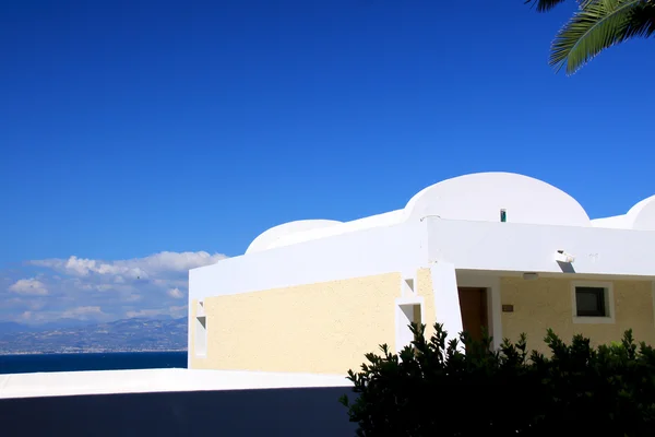 Arquitetura tradicional de Oia (ilha de Santorini, Grécia ) — Fotografia de Stock