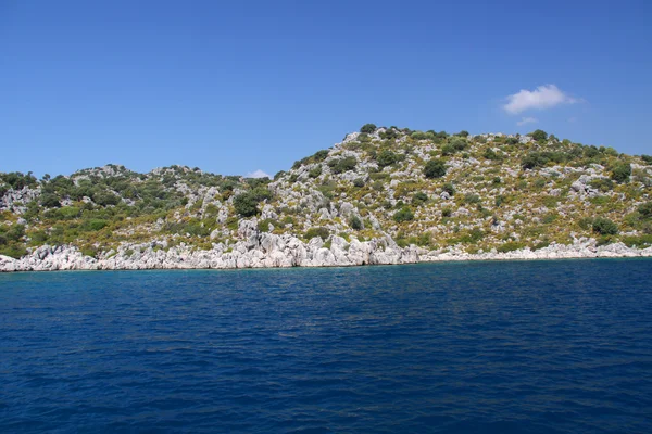 Roca y mar en Turquía — Foto de Stock