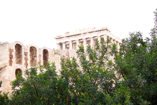 Het parthenon in Athene akropolis, Griekenland — Stockfoto