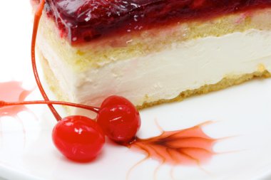 ağız sulandırıcı vişneli cheesecake makro