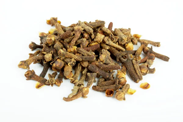 Fragrant clove on white — Stock Photo, Image