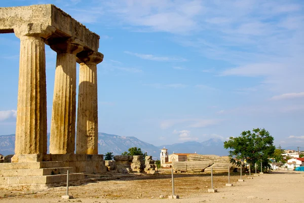 Templo de Apollon en corinto — Foto de Stock