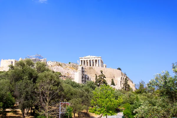 El famoso monumento partenón de athens, Grecia — Foto de Stock